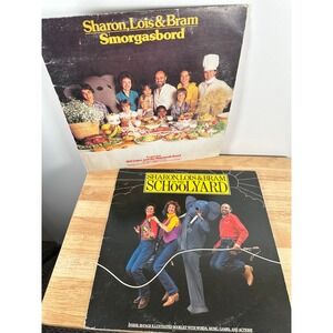 90s Black Vinyl Record Sharon Lois & Bram Smorgasbord 2 LP‎ Set 12" 1979 1981